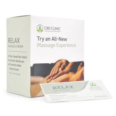CBD CLINIC™ Massage Cream Relax (Moderate Strength) 1.7G Sample Pack of 60