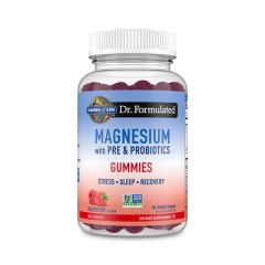 Dr. Formulated Magnesium With Pre- + Probiotics Gummies - Raspberry