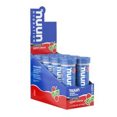 Nuun Sport Hydration + Caffeine Tablets - Cherry Limeade Case of 8