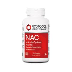 Protocol For Life Balance NAC N-Acetyl-Cysteine 600mg Capsules