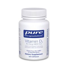 Pure Encapsulations Vitamin D3 10 mcg