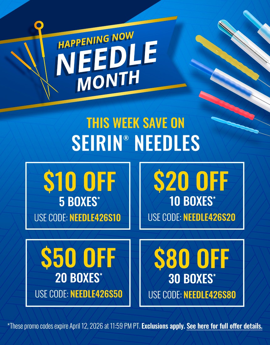NEEDLE MONTH IS HERE - THIS WEEK SAVE ON SEIRIN&reg; NEEDLES 