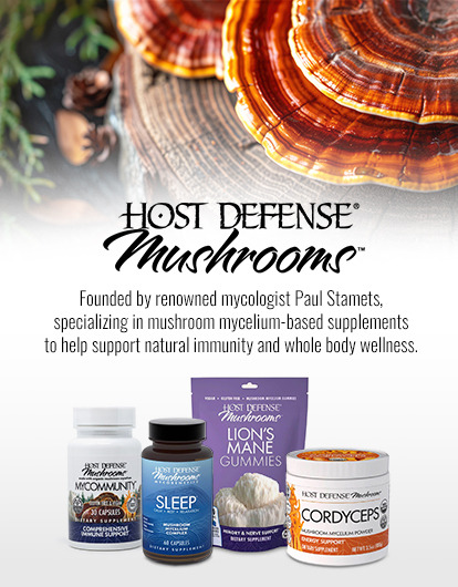 Founded by renowned mycologist Paul Stamets, specializing in mushroom mycelium-based supplements to help support natural immunity and whole body wellness.